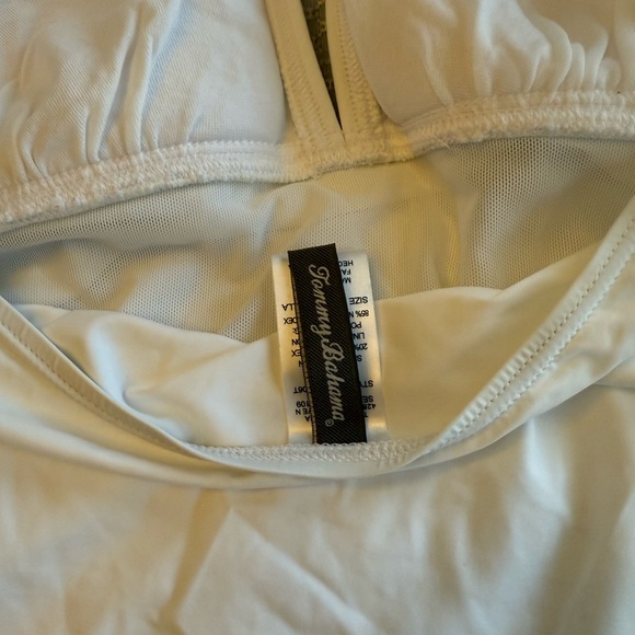 Tommy Bahama White Halter Swim Top - Picture 2 of 3